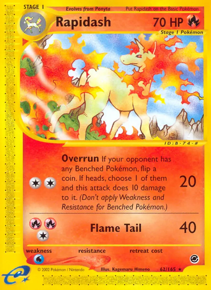 Rapidash (62/165) [Expedition: Base Set] - Pokemon Single