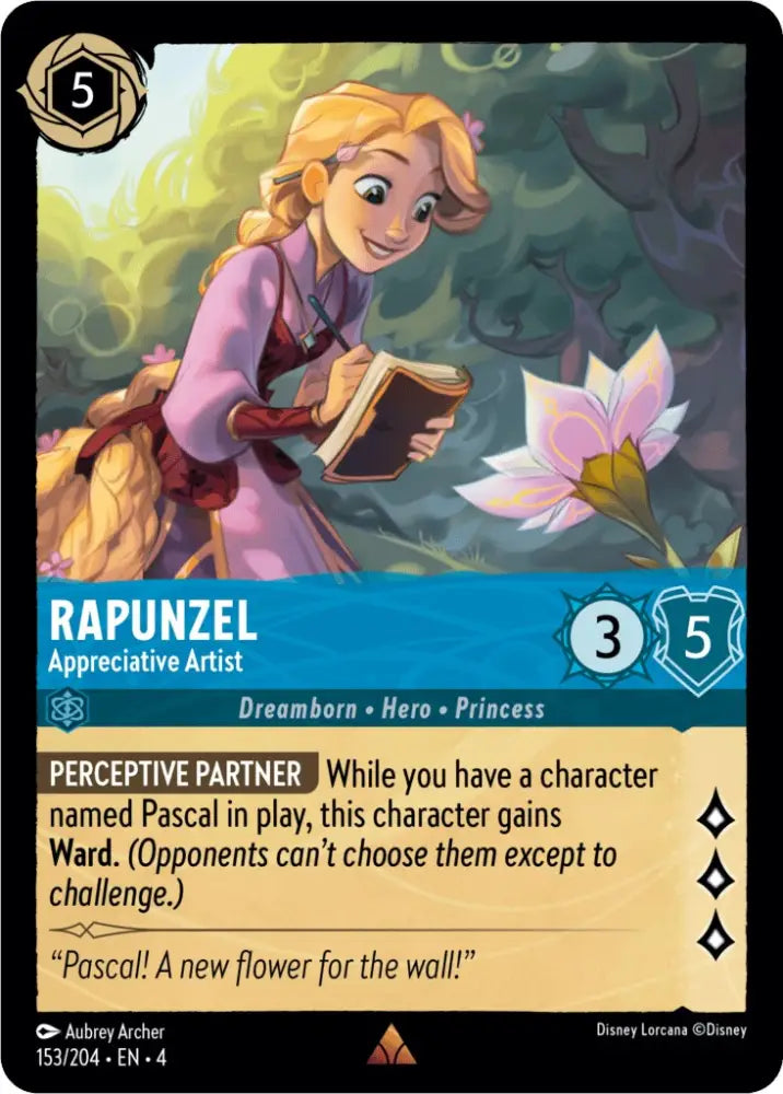 Rapunzel - Appreciative Artist (153/204) [Ursula’s Return] - Lorcana Single