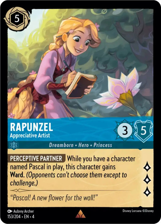 Rapunzel - Appreciative Artist (153/204) [Ursula’s Return] - Lorcana Single
