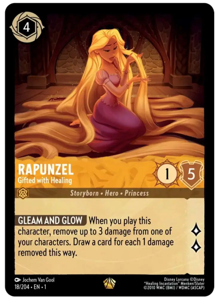 Rapunzel - Gifted with Healing (18/204) [The First Chapter] - Lorcana Single