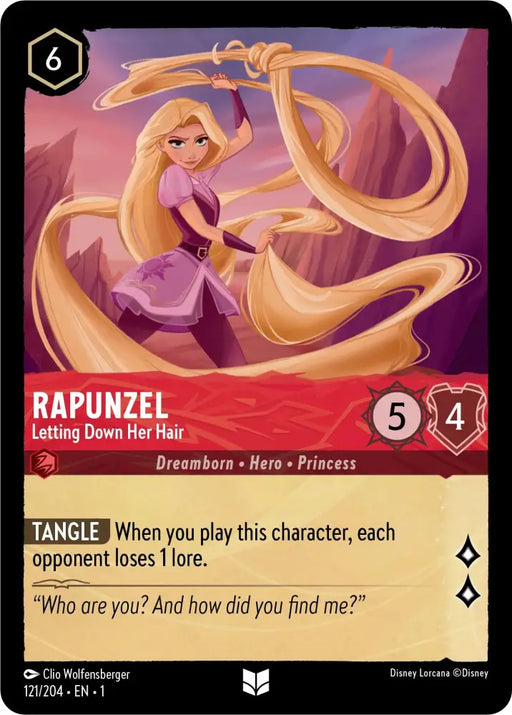 Rapunzel - Letting Down Her Hair (121/204) [The First Chapter] - Lorcana Single