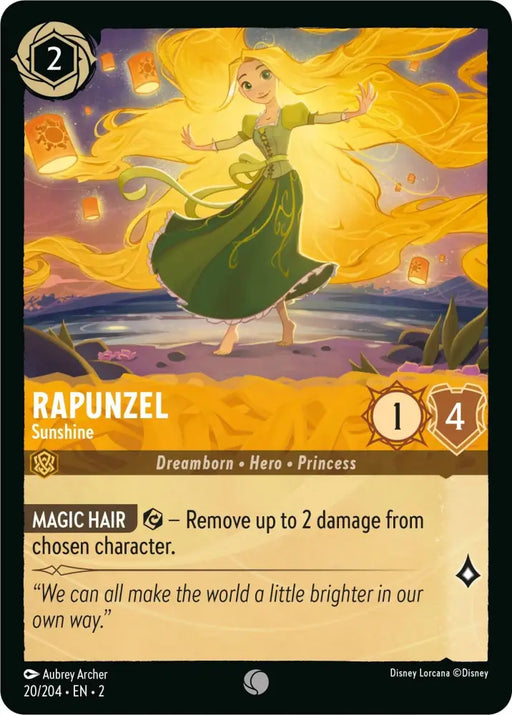 Rapunzel - Sunshine (20/204) [Rise of the Floodborn] - Lorcana Single