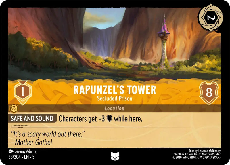 Rapunzel’s Tower - Secluded Prison (33/204) [Shimmering Skies] - Lorcana Single