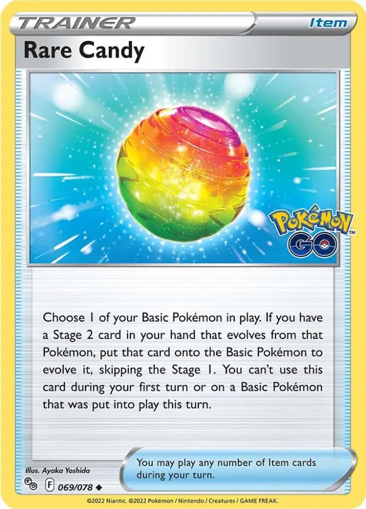 Rare Candy (069/078) [Pokémon GO] - Pokemon Single
