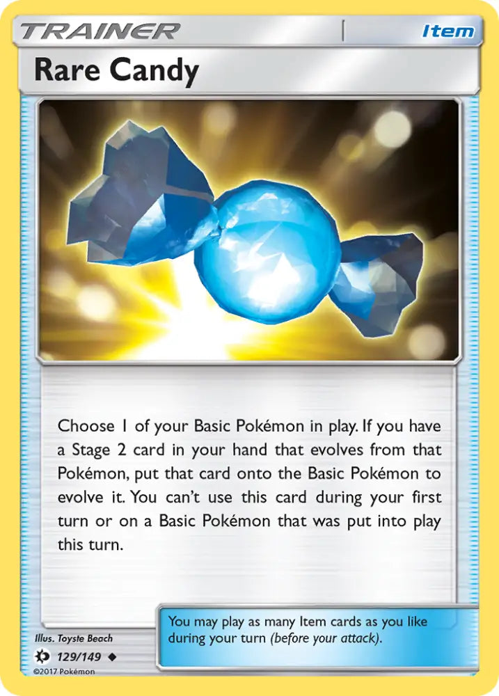 Rare Candy (129/149) [Sun & Moon: Base Set] - Pokemon Single