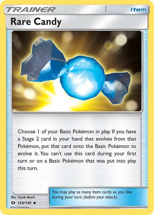 Rare Candy (129/149) [Sun & Moon: Base Set] - Pokemon Single