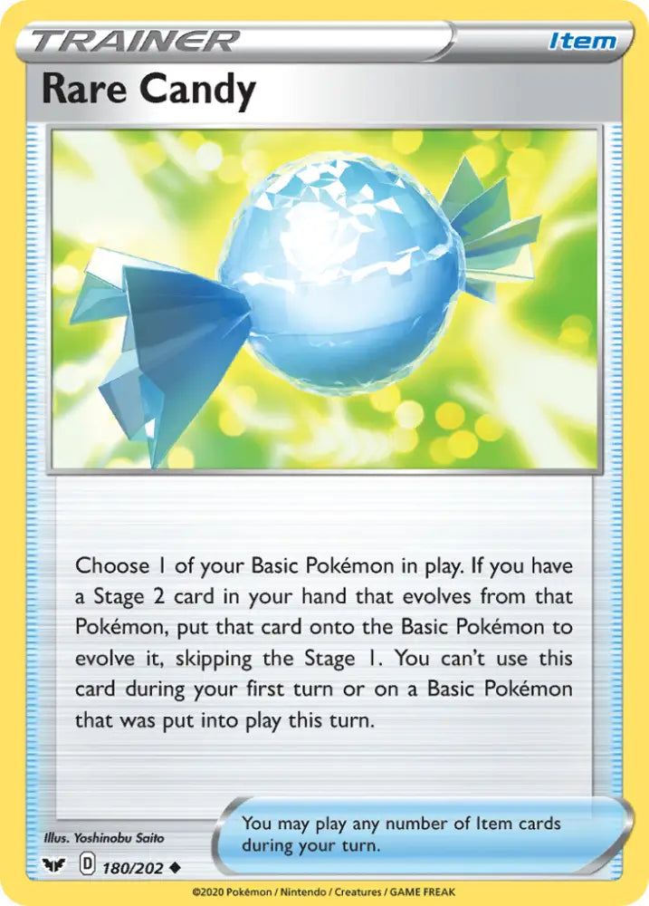 Rare Candy (180/202) [Sword & Shield: Base Set] - Pokemon Single