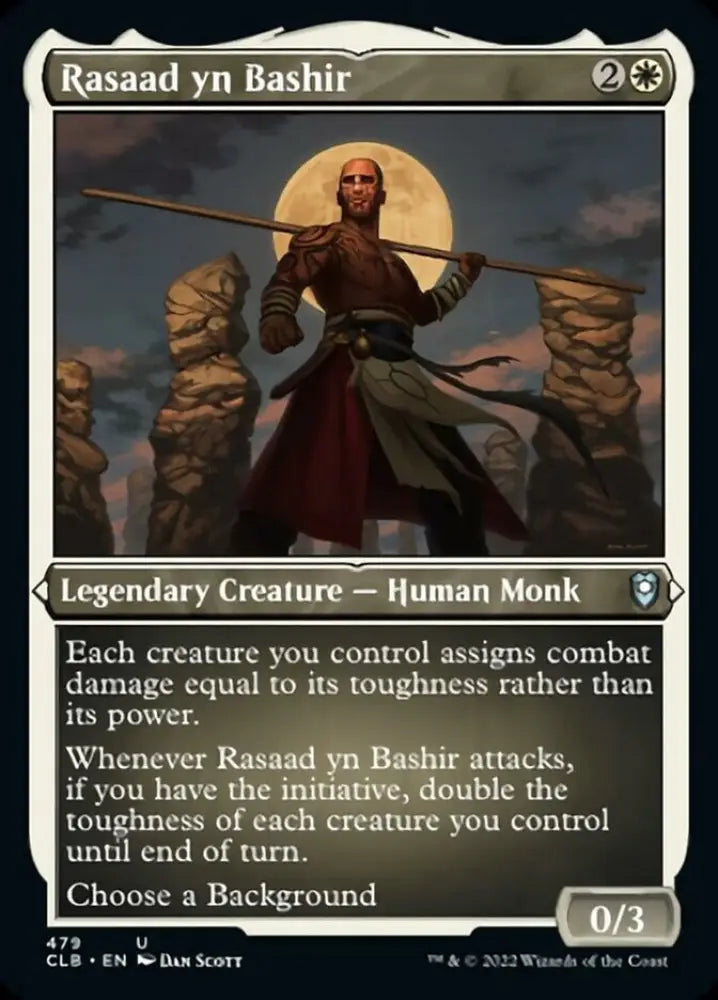 Rasaad yn Bashir (Foil Etched) [Commander Legends: Battle for Baldur’s Gate] - MTG Single