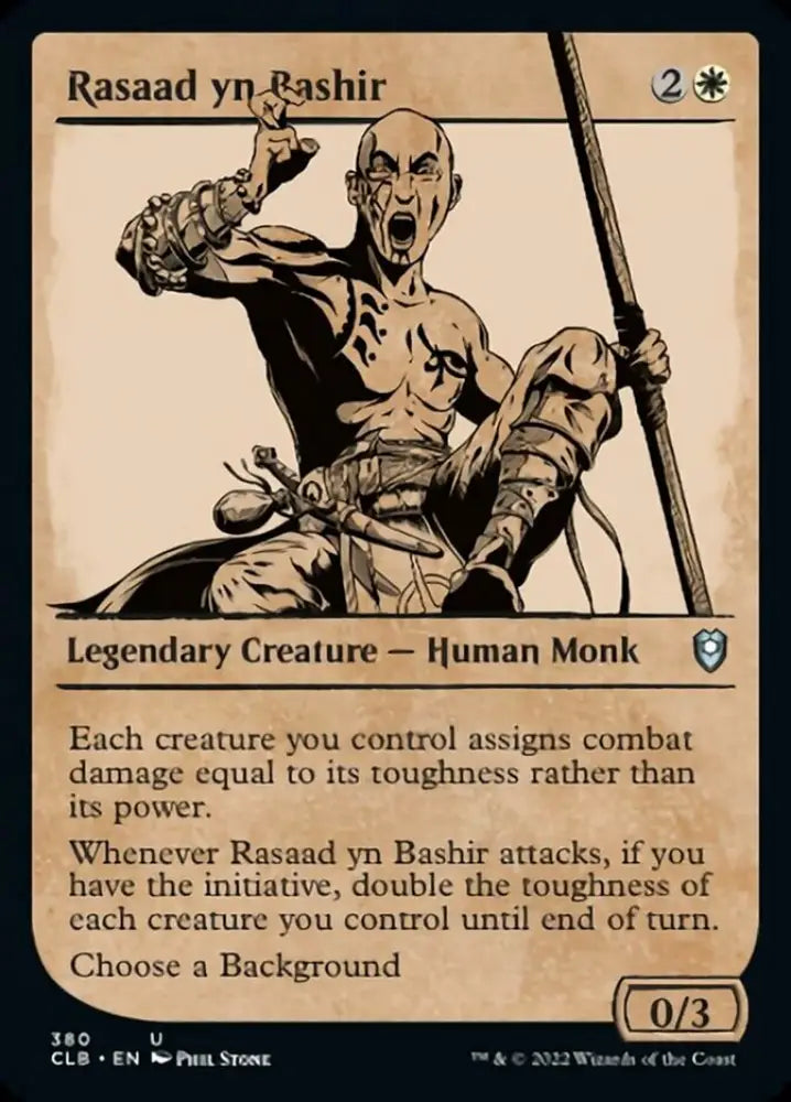 Rasaad yn Bashir (Showcase) [Commander Legends: Battle for Baldur’s Gate] - MTG Single