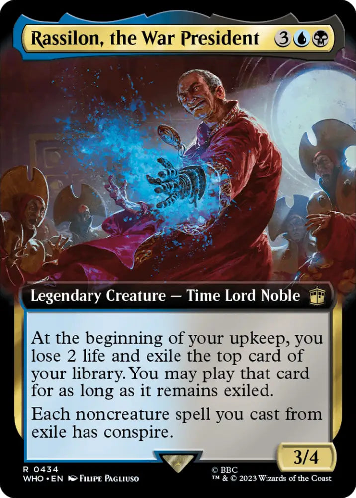 Rassilon the War President (Extended Art) [Doctor Who] - MTG Single