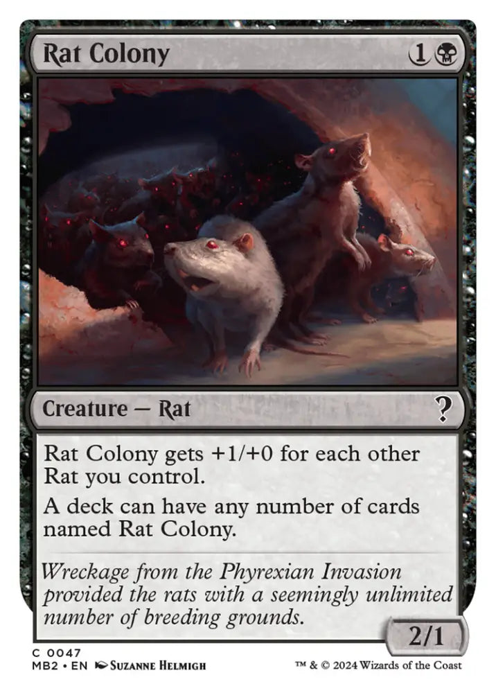 Rat Colony (White Border) [Mystery Booster 2] - MTG Single