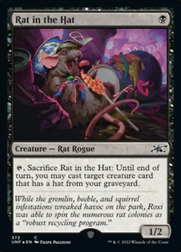 Rat in the Hat (Galaxy Foil) [Unfinity] - MTG Single