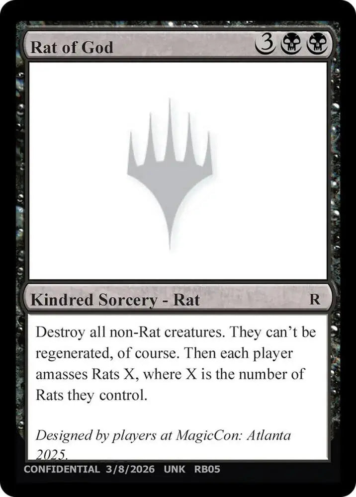 Rat of God [Un-Known Event Playtest Cards]