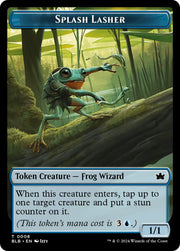 Rat // Splash Lasher Double-Sided Token [Bloomburrow Tokens] - MTG Single