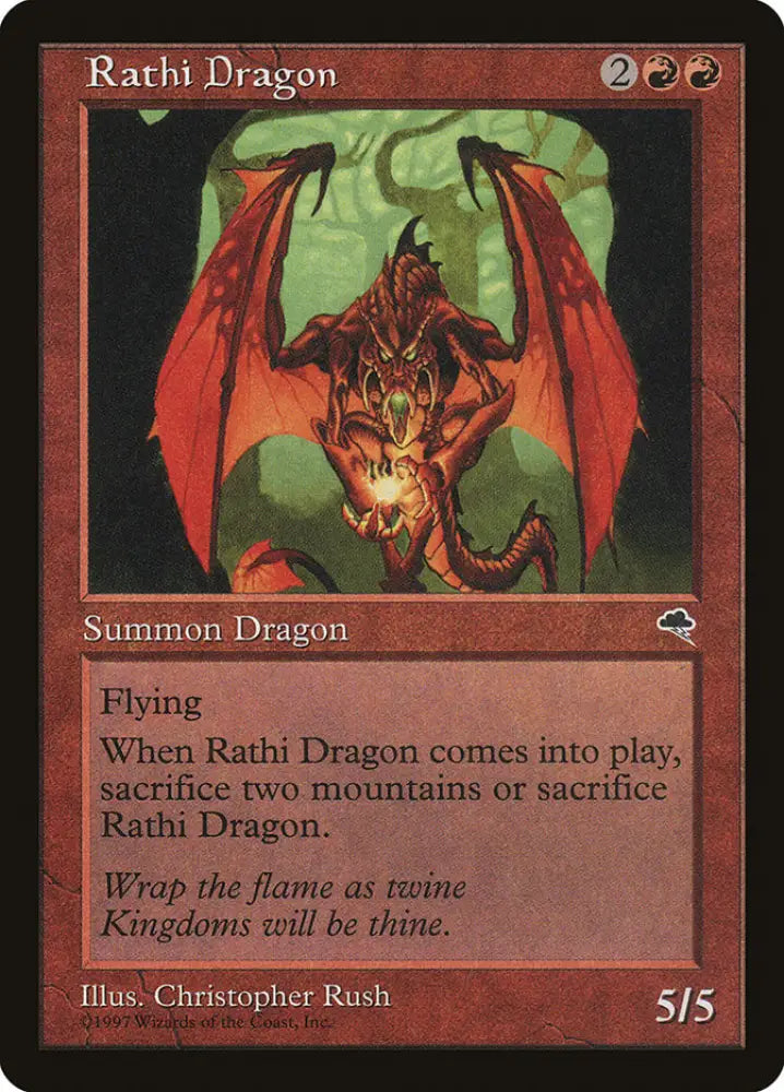 Rathi Dragon [Tempest] - MTG Single