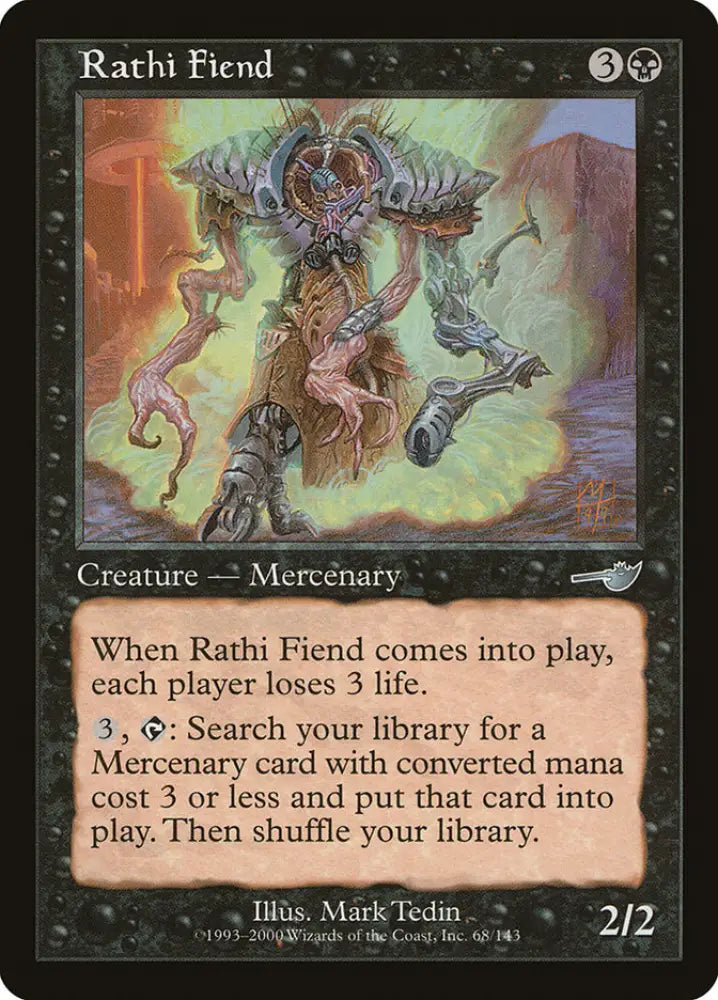 Rathi Fiend [Nemesis] - MTG Single