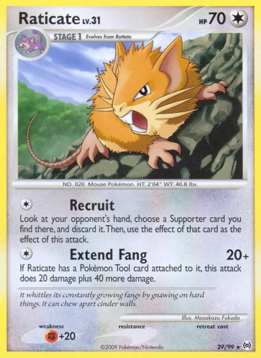 Raticate (29/99) [Platinum: Arceus] - Pokemon Single