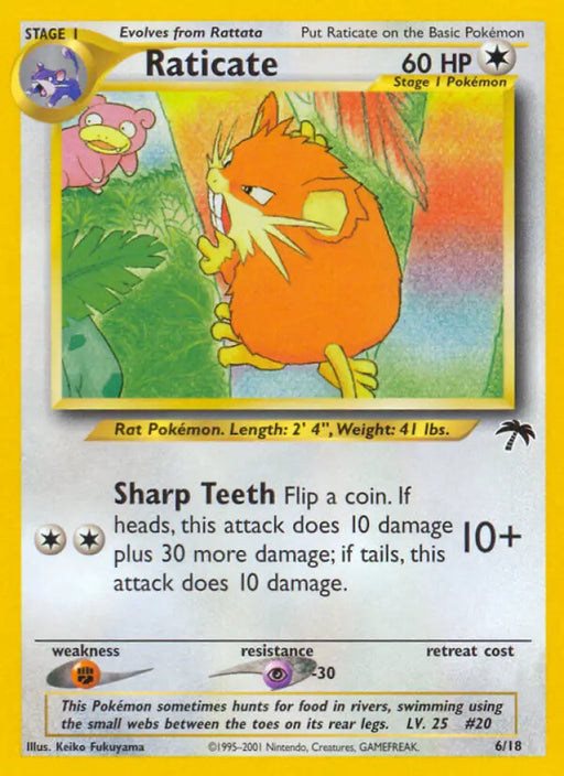 Raticate (6/18) [Southern Islands] - Pokemon Single