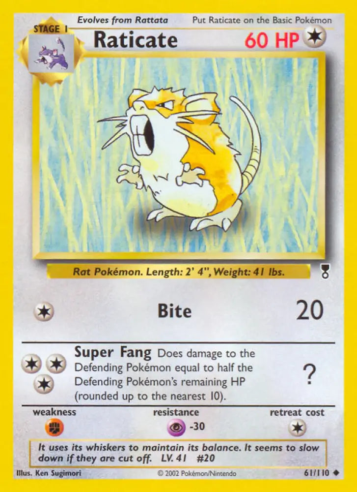 Raticate (61/110) [Legendary Collection] - Pokemon Single