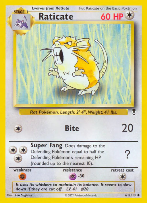 Raticate (61/110) [Legendary Collection] - Pokemon Single
