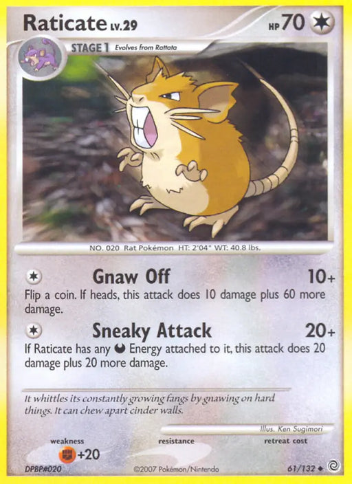 Raticate (61/132) [Diamond & Pearl: Secret Wonders] - Pokemon Single