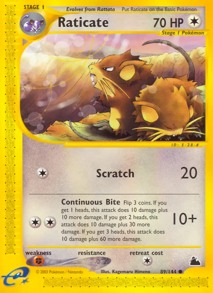 Raticate (89/144) [Skyridge] - Pokemon Single