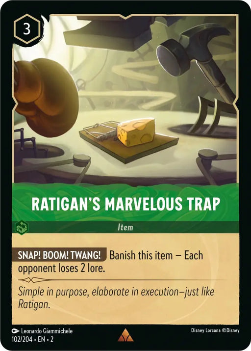 Ratigan’s Marvelous Trap (102/204) [Rise of the Floodborn] - Lorcana Single