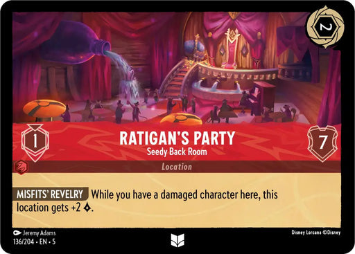Ratigan’s Party - Seedy Back Room (136/204) [Shimmering Skies] - Lorcana Single