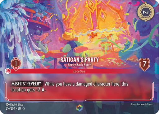 Ratigan’s Party - Seedy Back Room (Enchanted) (216/204) [Shimmering Skies] - Lorcana Single