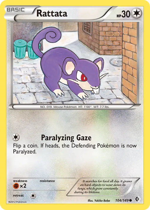 Rattata (104/149) [Black & White: Boundaries Crossed] - Pokemon Single
