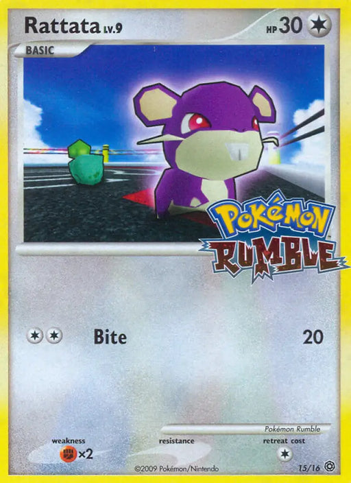 Rattata (15/16) [Pokémon Rumble] - Pokemon Single