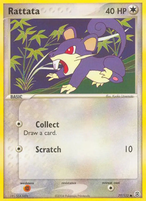 Rattata (77/112) [EX: FireRed & LeafGreen] - Pokemon Single