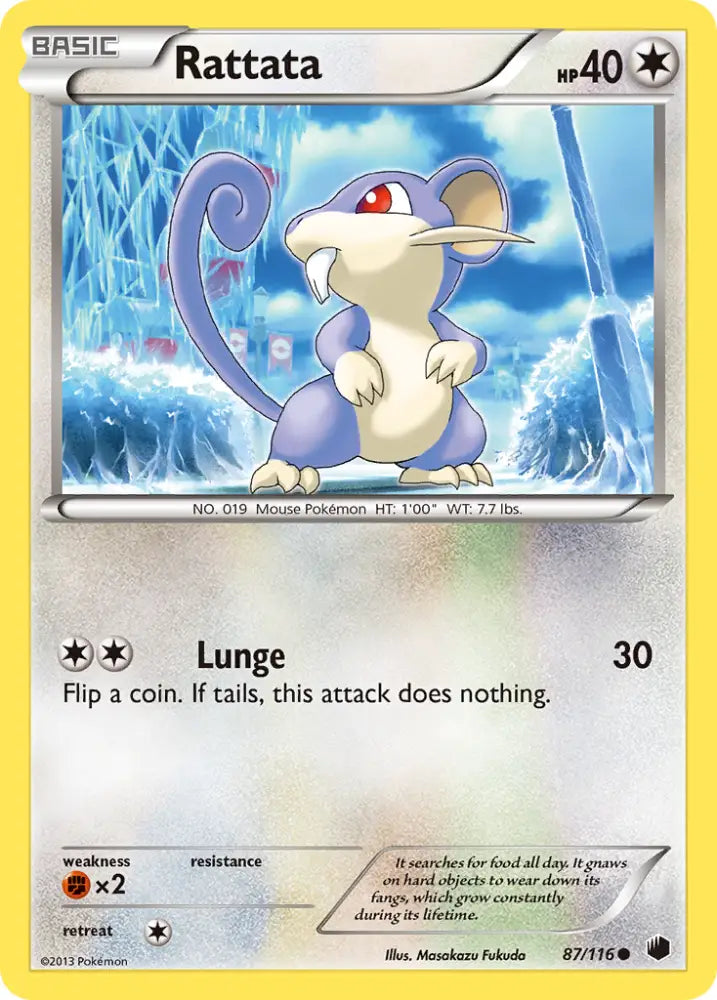 Rattata (87/116) [Black & White: Plasma Freeze] - Pokemon Single
