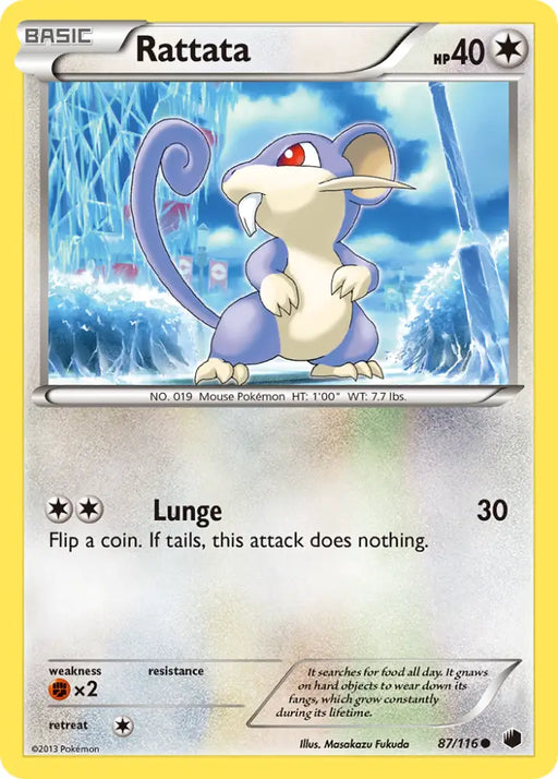 Rattata (87/116) [Black & White: Plasma Freeze] - Pokemon Single