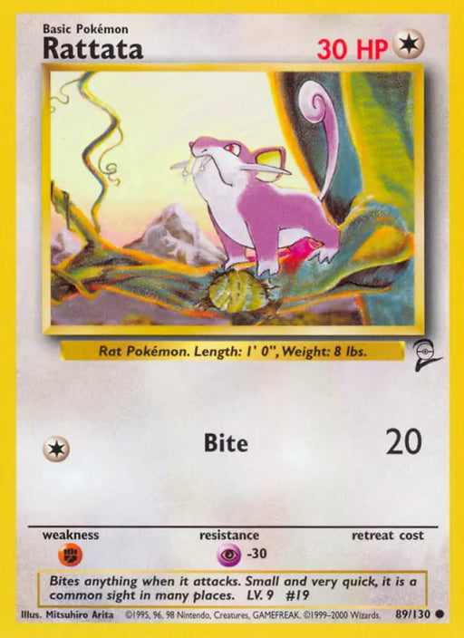 Rattata (89/130) [Base Set 2] - Pokemon Single