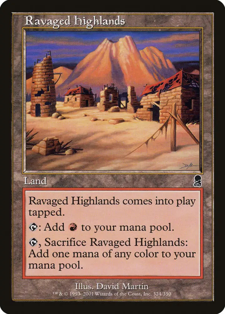 Ravaged Highlands [Odyssey] - MTG Single