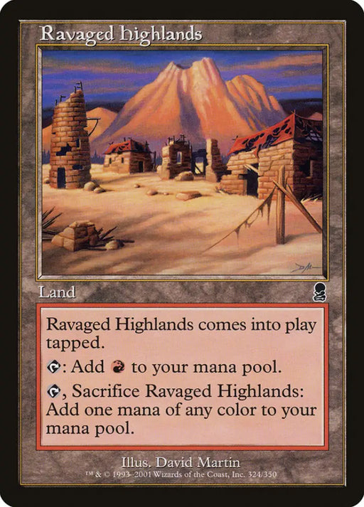 Ravaged Highlands [Odyssey] - MTG Single