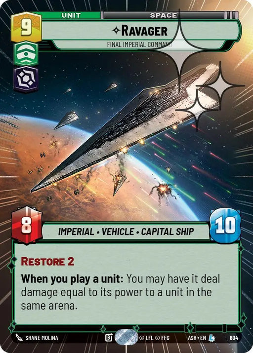 Ravager - Final Imperial Command (Hyperspace Foil) (604) [Ashes of the Empire]