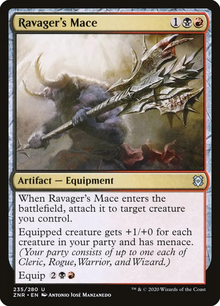 Ravager’s Mace [Zendikar Rising] - MTG Single