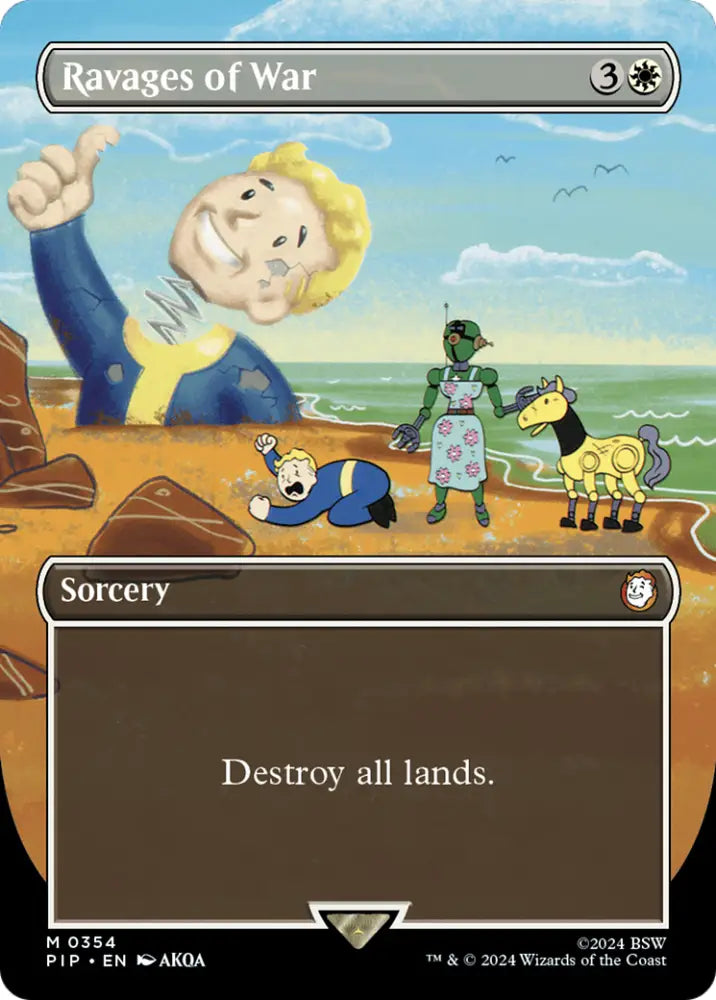 Ravages of War (Borderless) [Fallout] - MTG Single