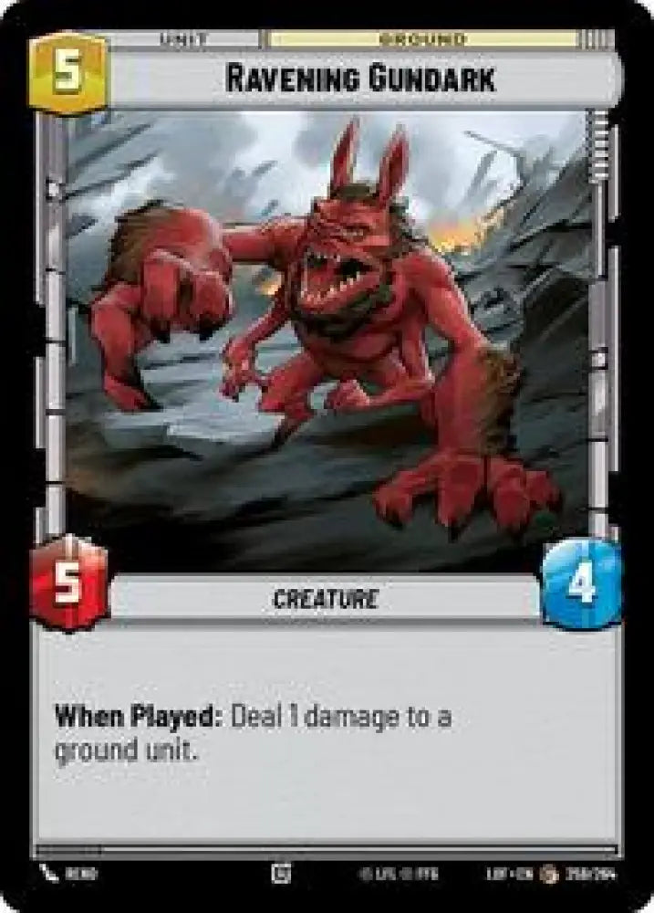 Ravening Gundark (259/264) [Legends of the Force]