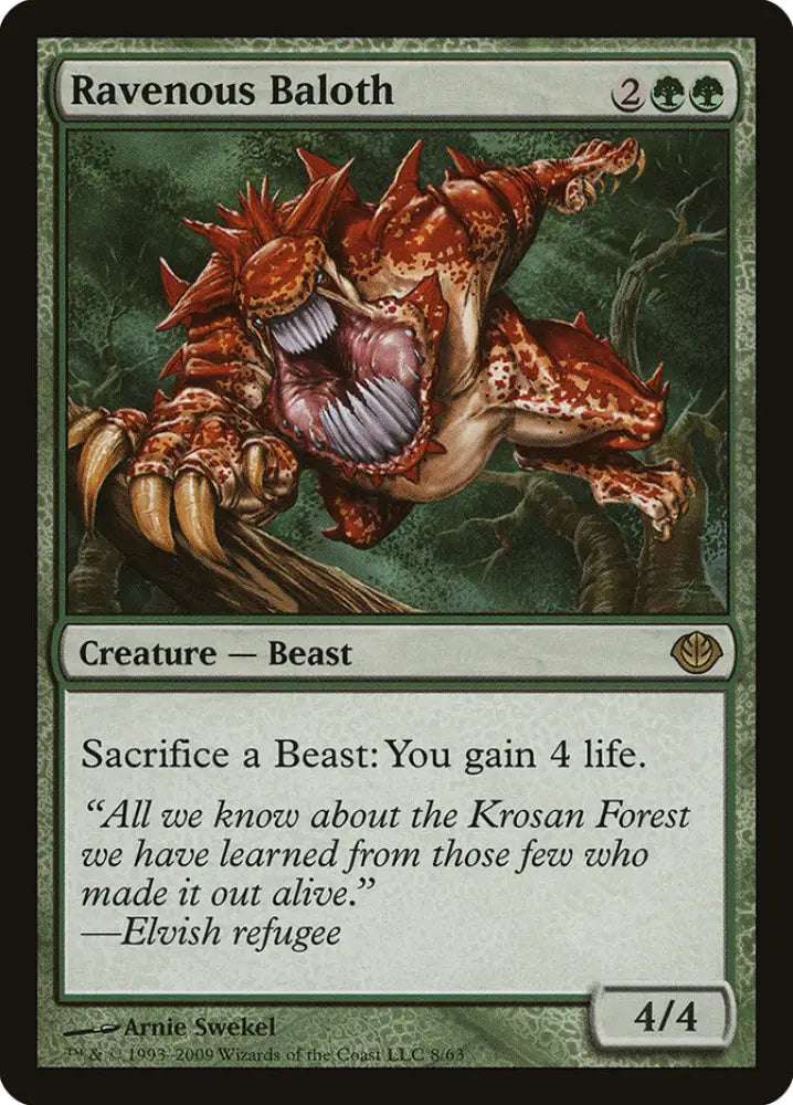 Ravenous Baloth [Duel Decks: Garruk vs. Liliana] - MTG Single