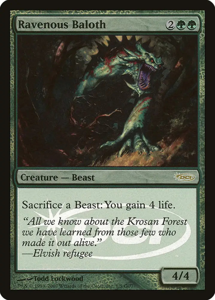 Ravenous Baloth [Judge Gift Cards 2007] - MTG Single