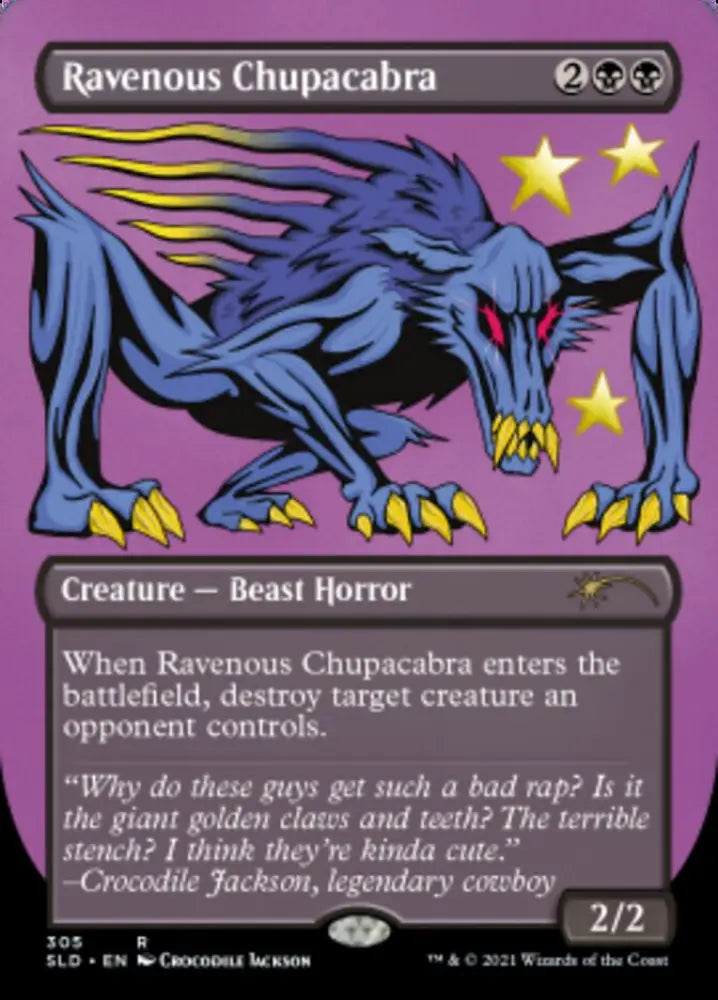 Ravenous Chupacabra (Borderless) [Secret Lair Drop Series] - MTG Single