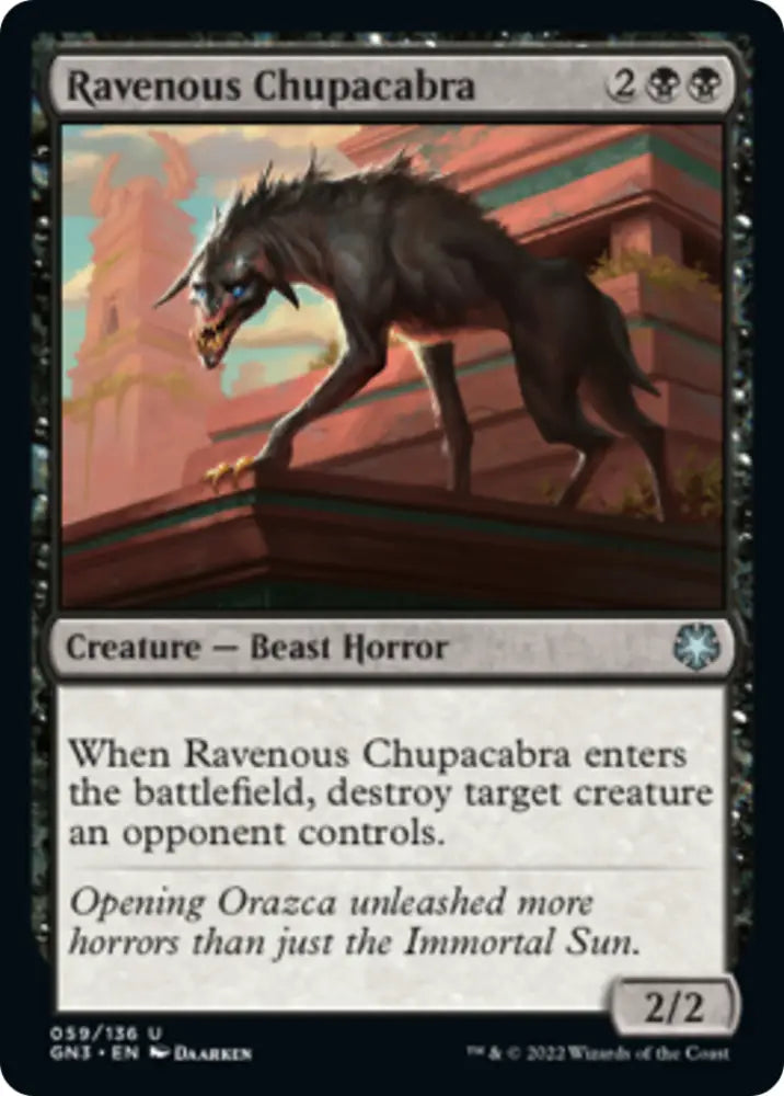 Ravenous Chupacabra [Game Night: Free-for-All] - MTG Single