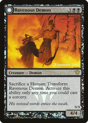 Ravenous Demon // Archdemon of Greed [Dark Ascension Prerelease Promos] - MTG Single