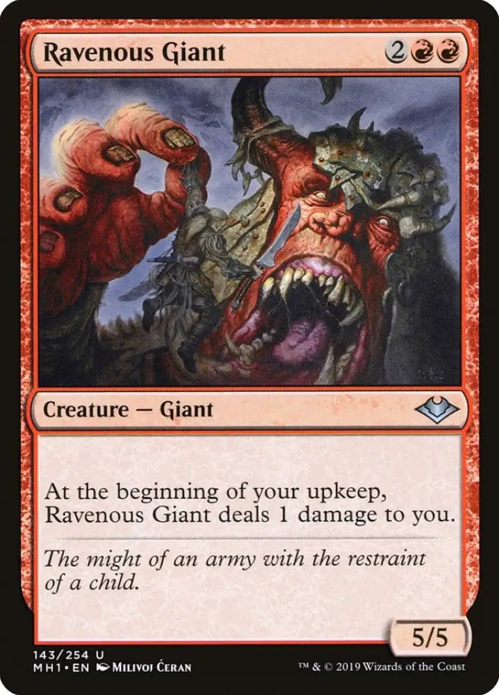 Ravenous Giant [Modern Horizons] - MTG Single