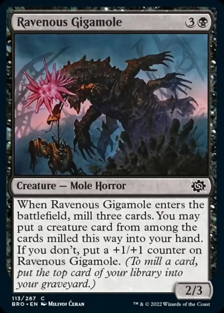 Ravenous Gigamole [The Brothers’ War] - MTG Single