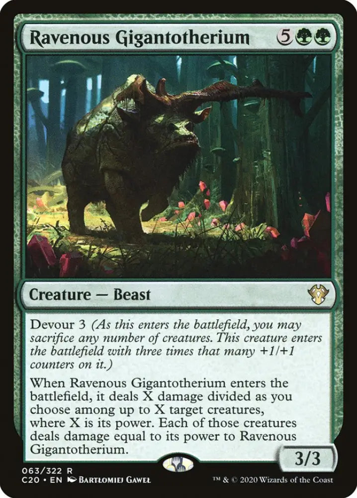Ravenous Gigantotherium [Commander 2020] - MTG Single