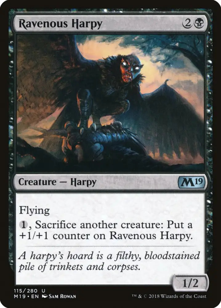 Ravenous Harpy [Core Set 2019] - MTG Single